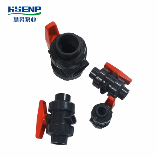 플라스틱 밸브 UPVC 단일 유니온 스트립 네트 풋 밸브