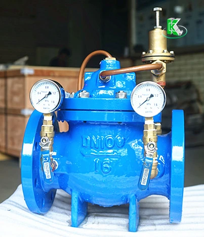 물 사용 다이어프램 피스톤 자동 감압 조절 제어 밸브 (GL200X)