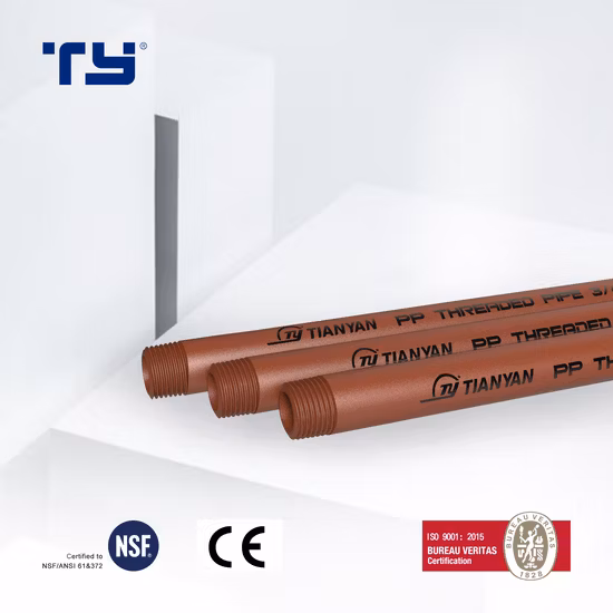 PVC CPVC PPR 플라스틱 피팅 나사산이 있는 수나사형 피팅 파이프(BS)