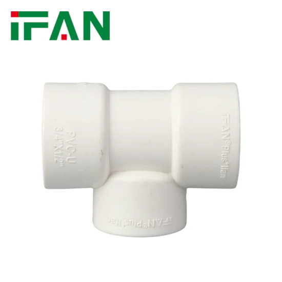 Ifanplus 도매 UPVC 소재 PVC Sch40 피팅 좋은 품질 UPVC 파이프 피팅